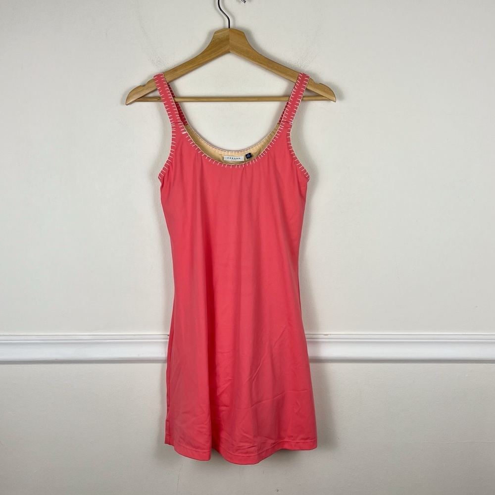 Cabana Life Coral Swim Suit Dress W/ Pockets Size‎ XS